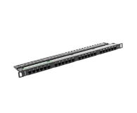 LANBERG Patch Panel 24 Port 0.5U Kat.5E czarny PPU5-0024-B - 457232 - zdjęcie 2